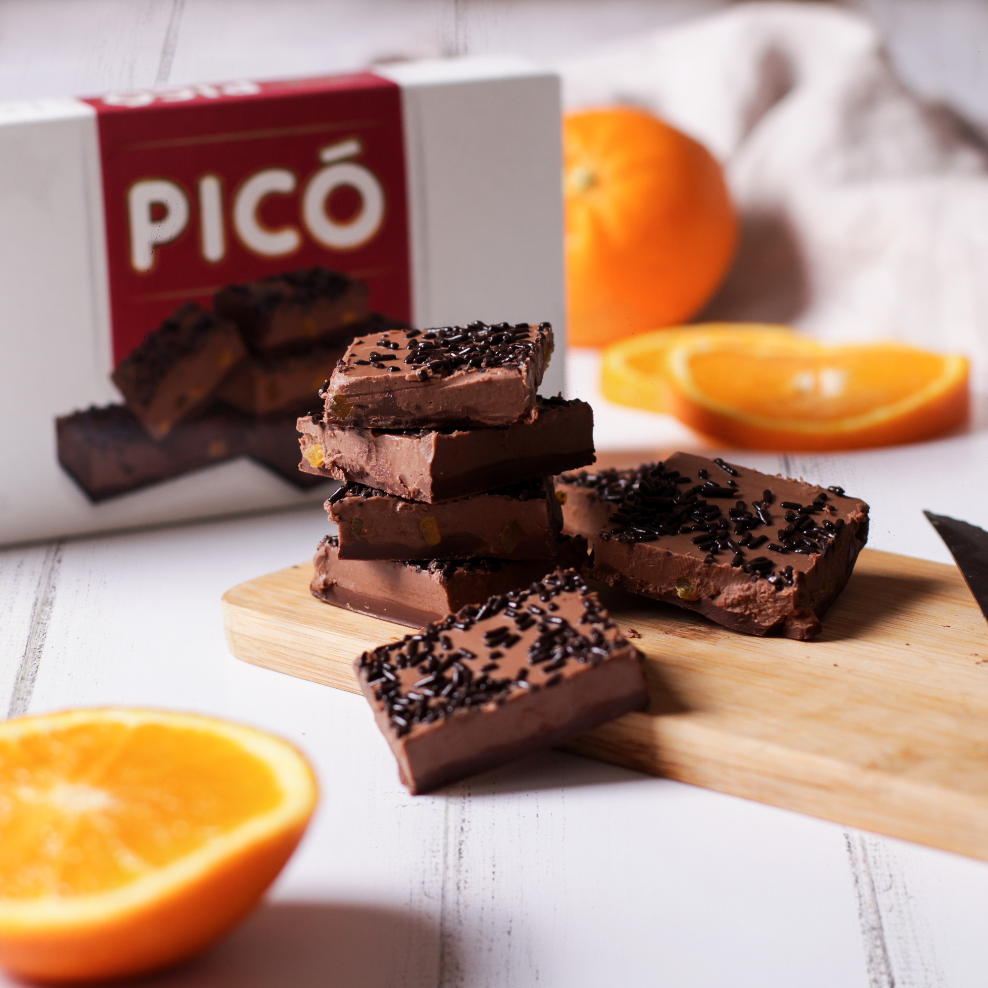 trufado de naranja, nuevo turrón de chocolate de Turrones Picó 