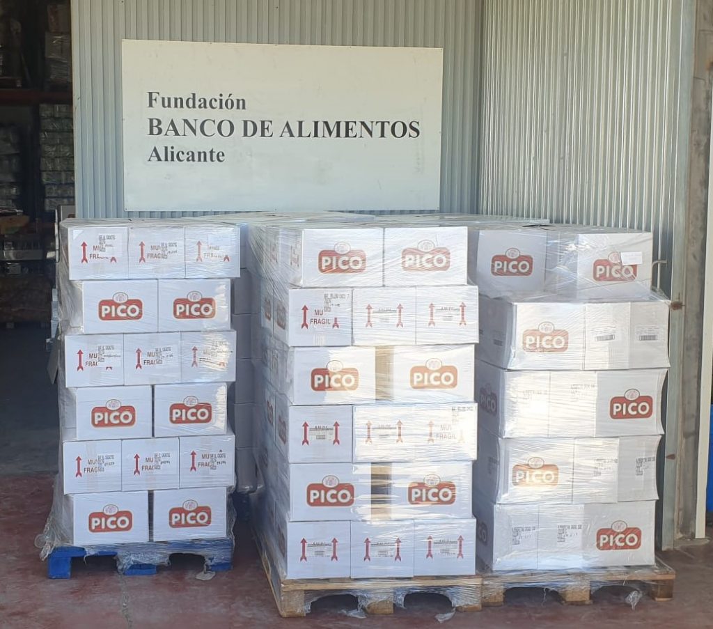 Donación Turrones Picó Banco Alimentos Alicante Covid 19