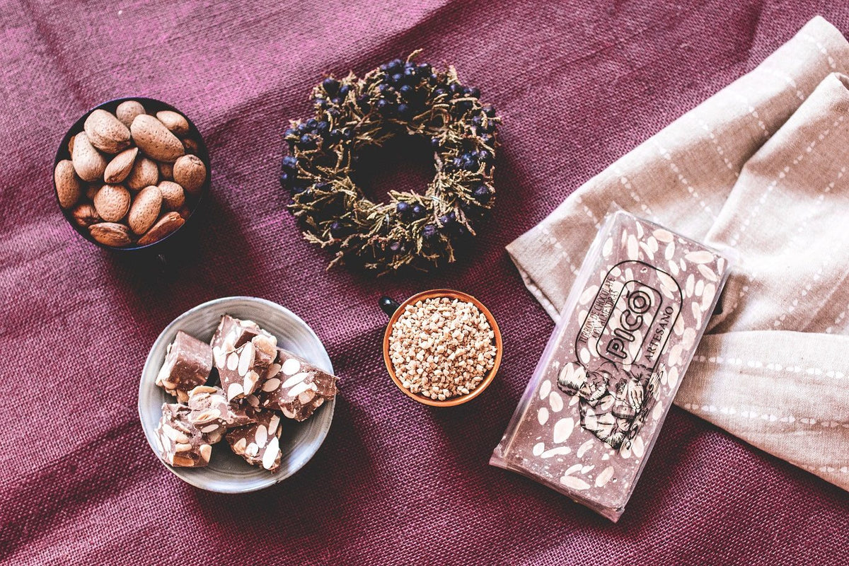 Chocolate con leche y almendras. ¿Tableta o turrón?