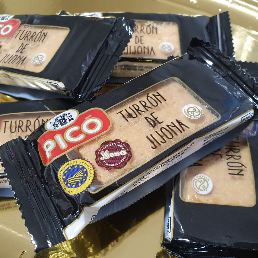 Porciones de turrón de Jijona: energía de bolsillo