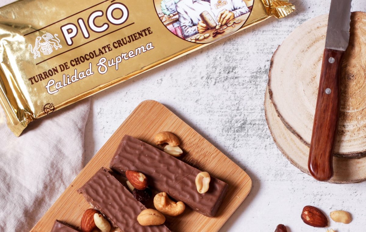 Turrón de chocolate crujiente calidad suprema