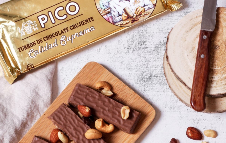 Turrón de chocolate crujiente calidad suprema