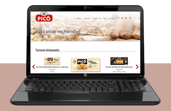 Web nueva con todo el catálogo de turrones y dulces