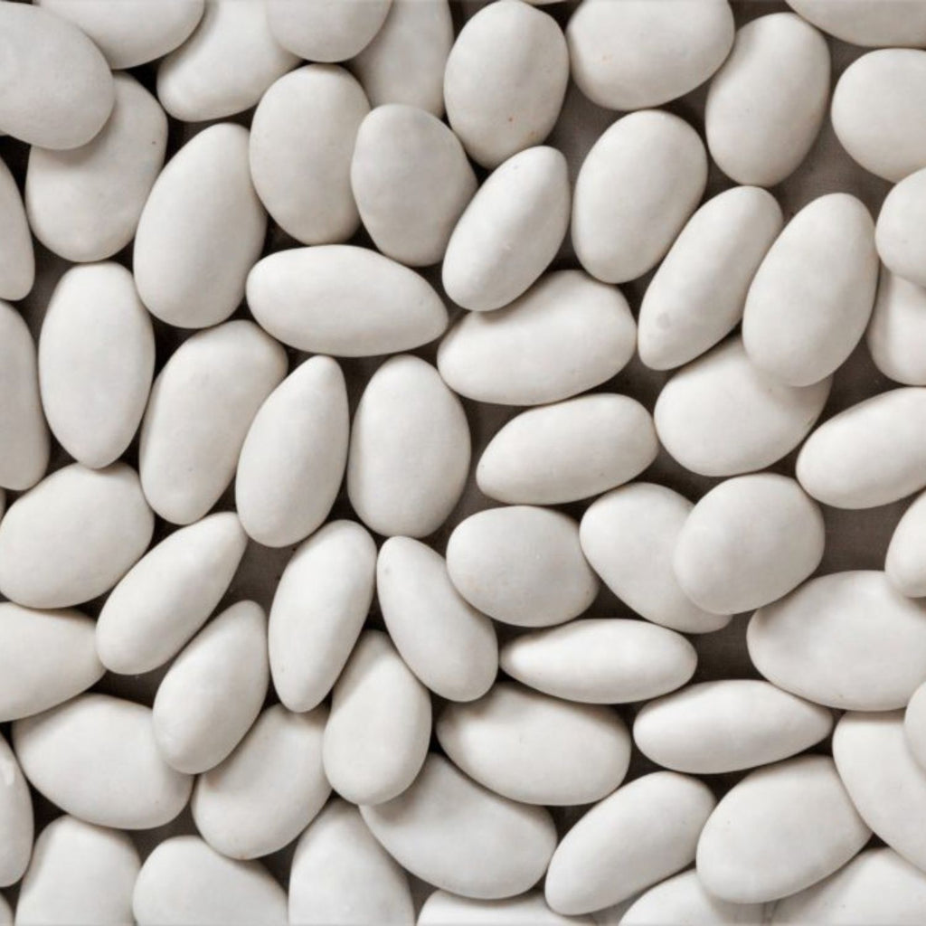 Peladillas blancas: almendras recubiertas de azúcar
