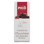 Caja de Turrón de Chocolate con Guindas al Licor Picó, Calidad Suprema, 150 g