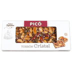 Caja de Turrón Cristal con Frutos Secos Picó, Calidad Suprema