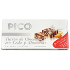 Caja de Turrón de Chocolate con Leche y Almendras sin azúcares añadidos Picó