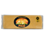 Tableta de Turrón de Jijona Picó en envase Rilsan transparente, Calidad Suprema, con sello de la IGP