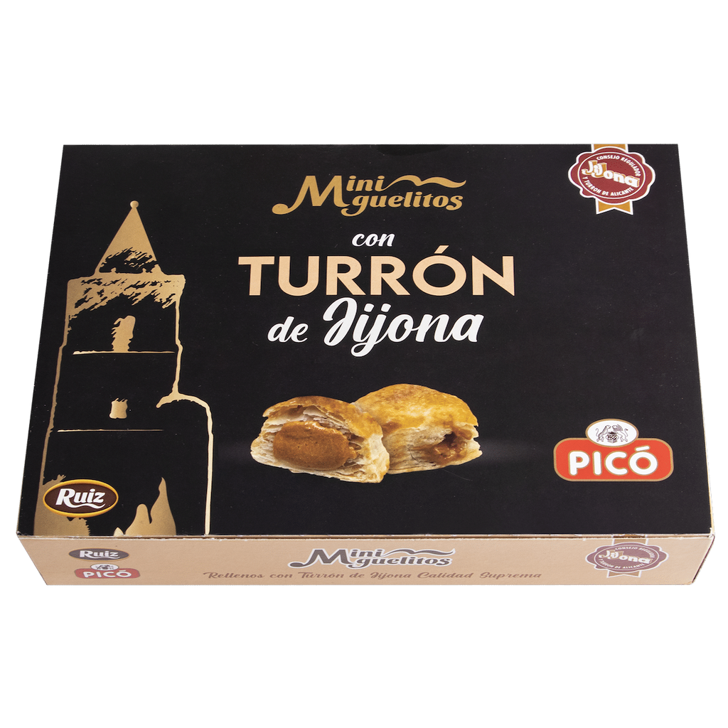 Caja de Mini Miguelitos con Turrón de Jijona Picó
