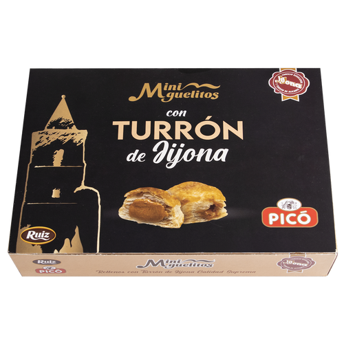 Caja de Mini Miguelitos con Turrón de Jijona Picó