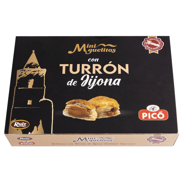 Caja de Mini Miguelitos con Turrón de Jijona Picó