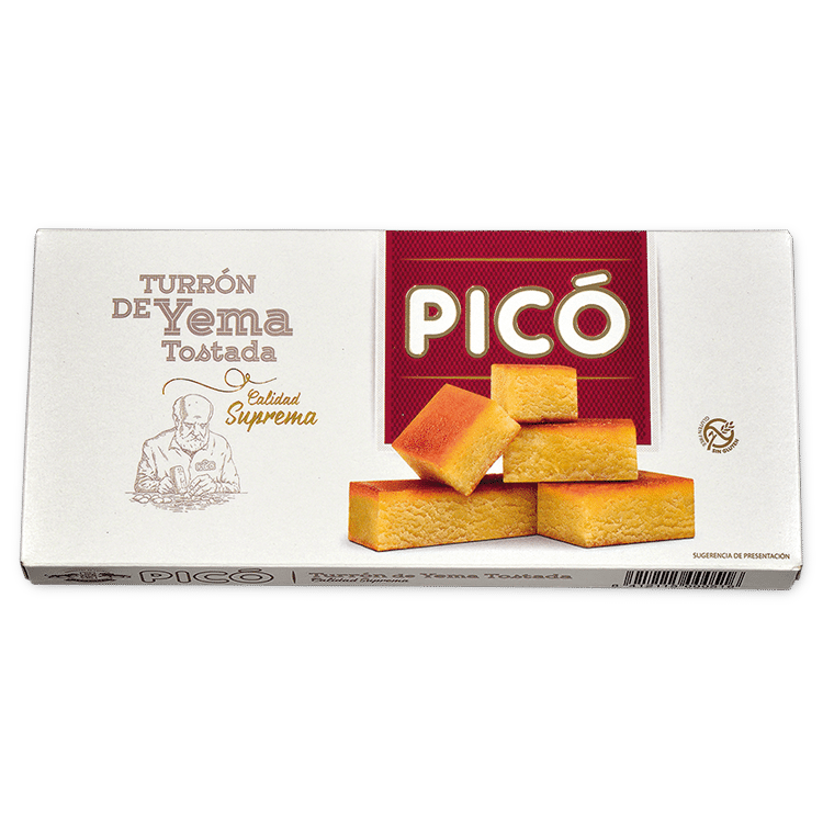 Caja de Turrón de Yema Tostada Picó, Calidad Suprema