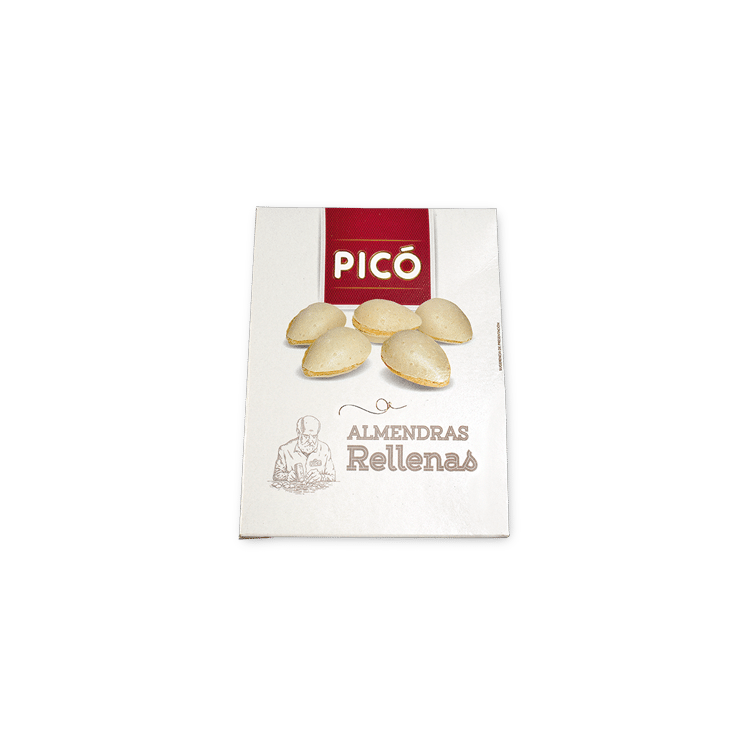 Caja de Almendras Rellenas de Turrón Picó