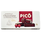 Caja de Turrón de Chocolate con Guindas al Licor Picó, Calidad Suprema