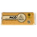 Tableta de Turrón de Jijona hecho a mano Picó en envase transparente, con sello de la IGP
