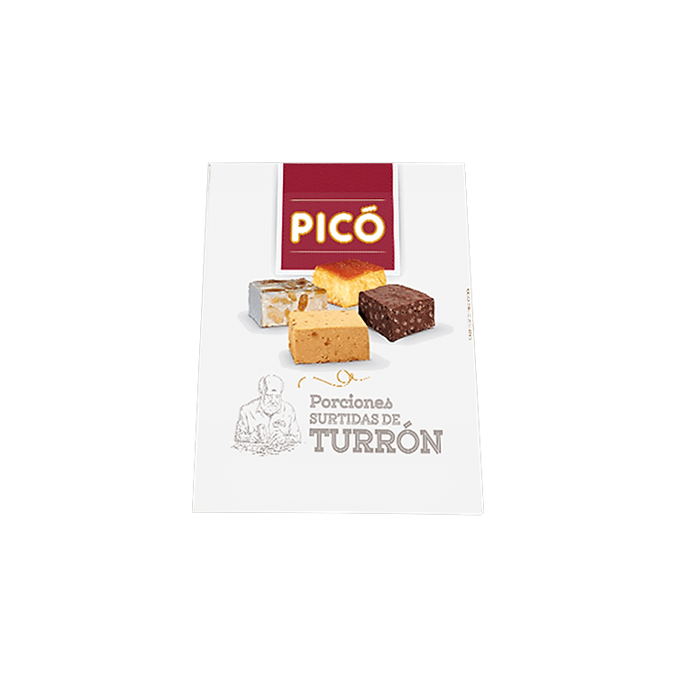 Caja de Porciones Surtidas de Turrón Picó, Calidad Suprema