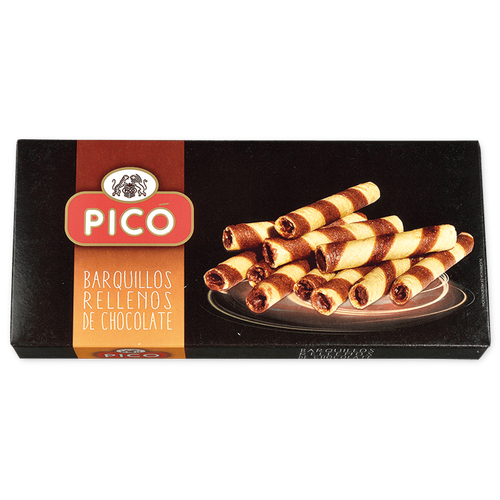 Caja de Barquillos Rellenos de Chocolate Picó