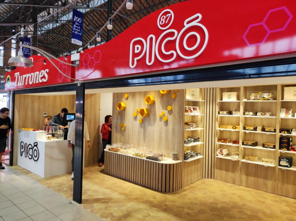 Tienda de Turrones Picó en el Mercado Central de Alicante