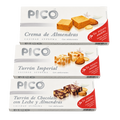 Los Clásicos Sin Azúcar de Picó: Crema de Almendras, Turrón Imperial y Turrón de Chocolate con Leche y Almendras