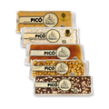 Pack Los 5 Hechos a Mano de Picó: Jijona, Alicante, Yema Tostada, Cristal y Chocolate Negro con Almendras, Calidad Suprema