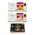 Pack Jijona, Alicante y Miguelitos de Picó: Turrón de Jijona y Turrón de Alicante Calidad Suprema y Mini Miguelitos con Turrón de Jijona