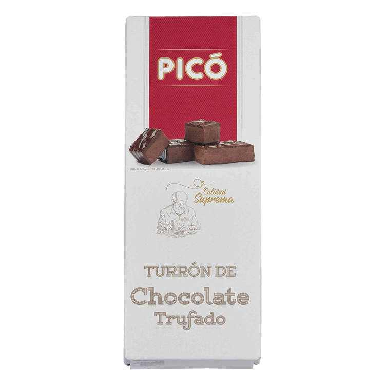 Caja de Turrón de Chocolate Trufado Picó, Calidad Suprema, 150 g