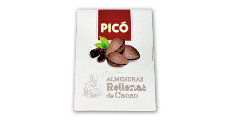 Almendras Rellenas de Cacao