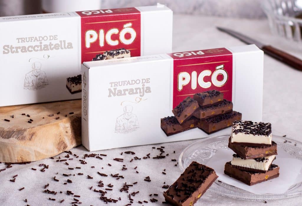 Duo strachiatella y trufado de naranja Turrón Picó