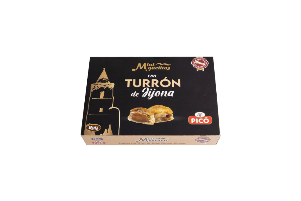 Mini Miguelitos de la Roda rellenos de turrón de Jijona Turrones Picó Mini Miguelitos de la Roda rellenos de turrón de Jijona Turrones Picó