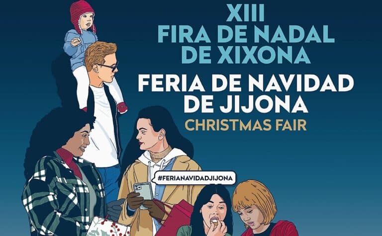 Cartel feria de navidad de Jijona 2021